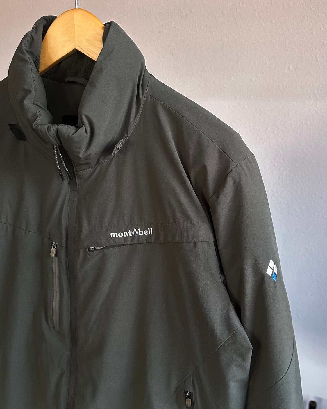 [L]몽벨 mont-bell 2레이어 카키 패딩 자켓 상품이미지3