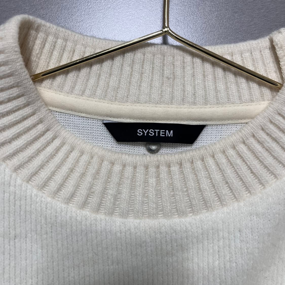 [한섬] 시스템옴므 울 혼방 크루넥 니트 상품이미지6