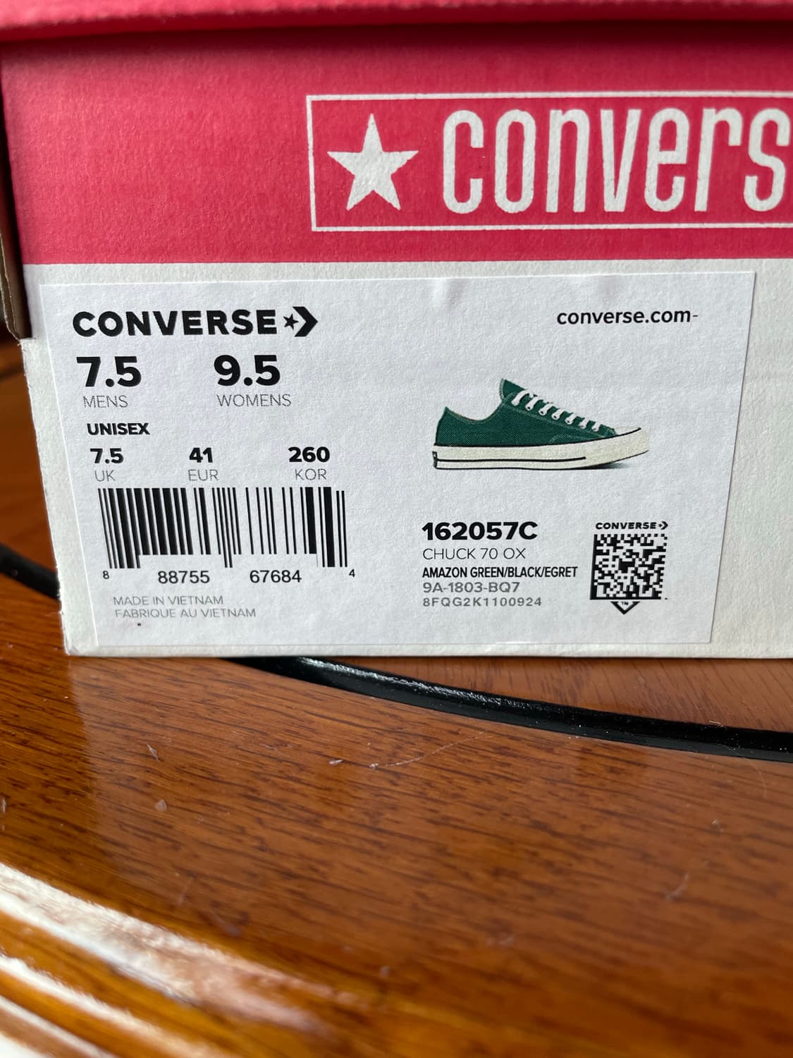 컨버스 척 70 아마존 그린 260mm 상품이미지2