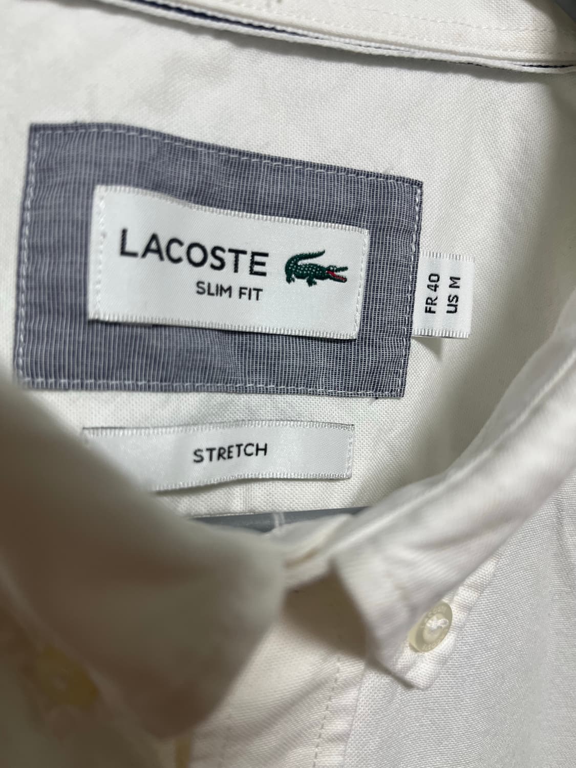 라코스테 옥스포드 셔츠 화이트 긴팔 상품이미지4