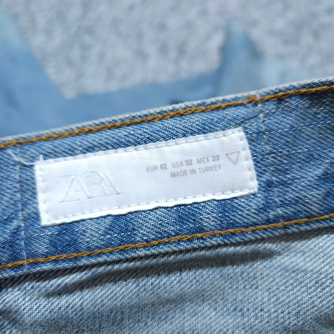 자라) 허리33 남자 연청바지 일자청바지 / 왕눈이샵 상품이미지7