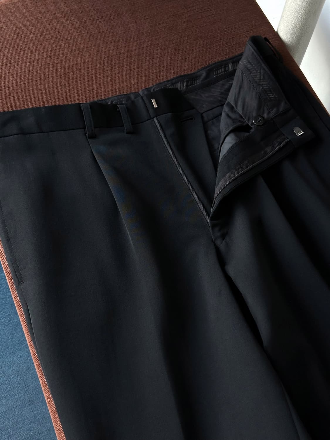 1 pleats light wool wide straight slacks 상품이미지6