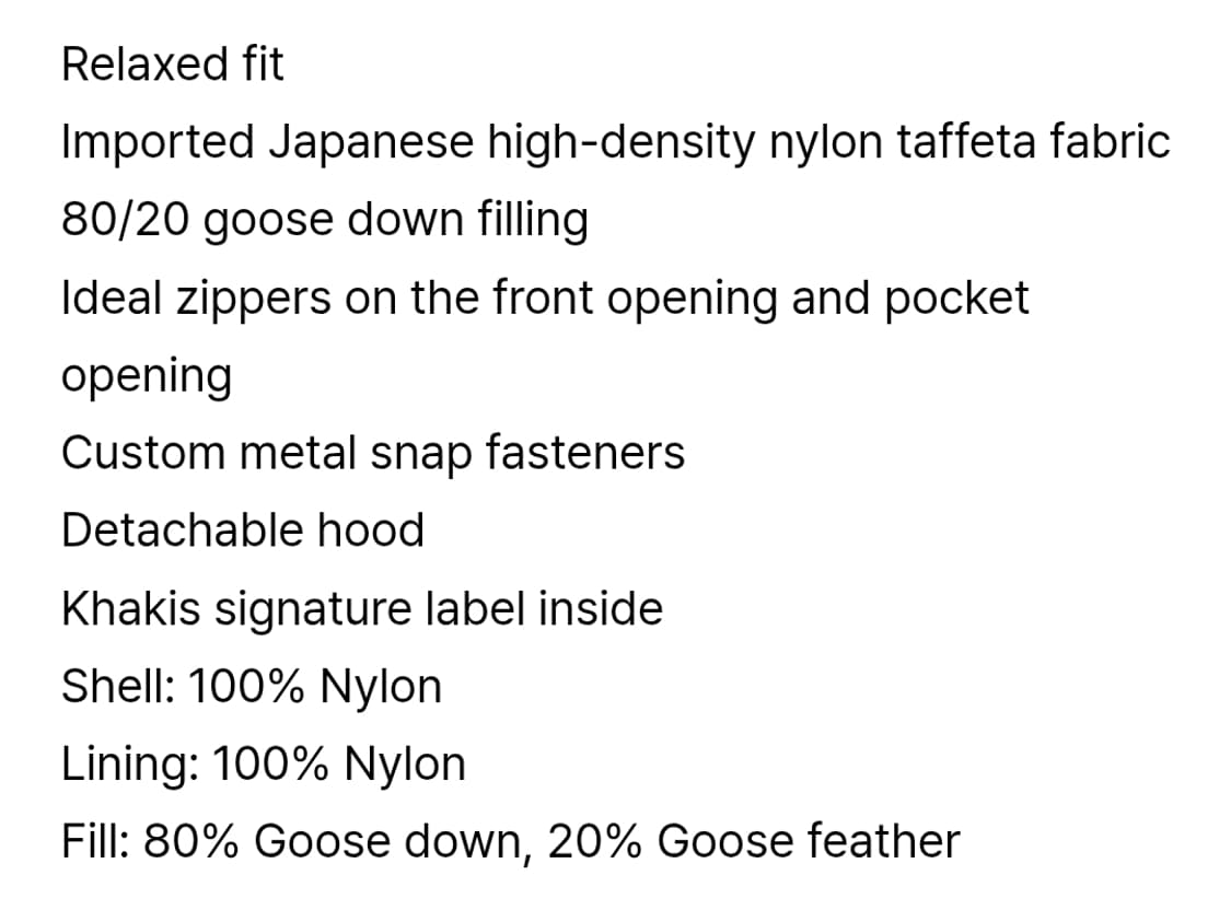 카키스 노마드 구스 다운 파카 브라운 khakis 상품이미지7