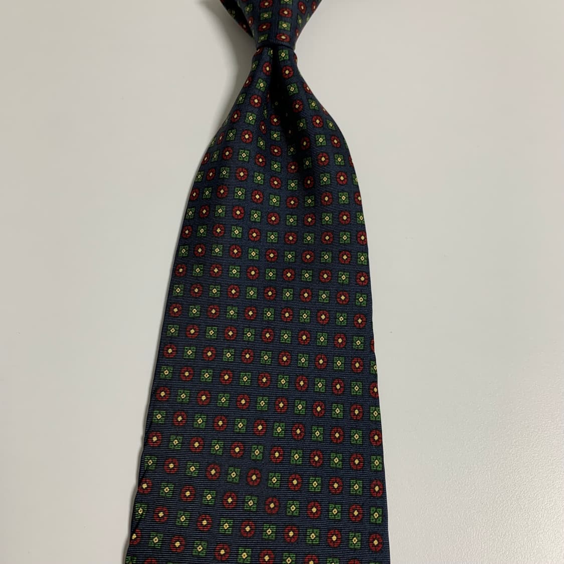 멀버리(Mulberry) 프랑스 100실크 기하학적패턴 명품넥타이 A+ 상품이미지9