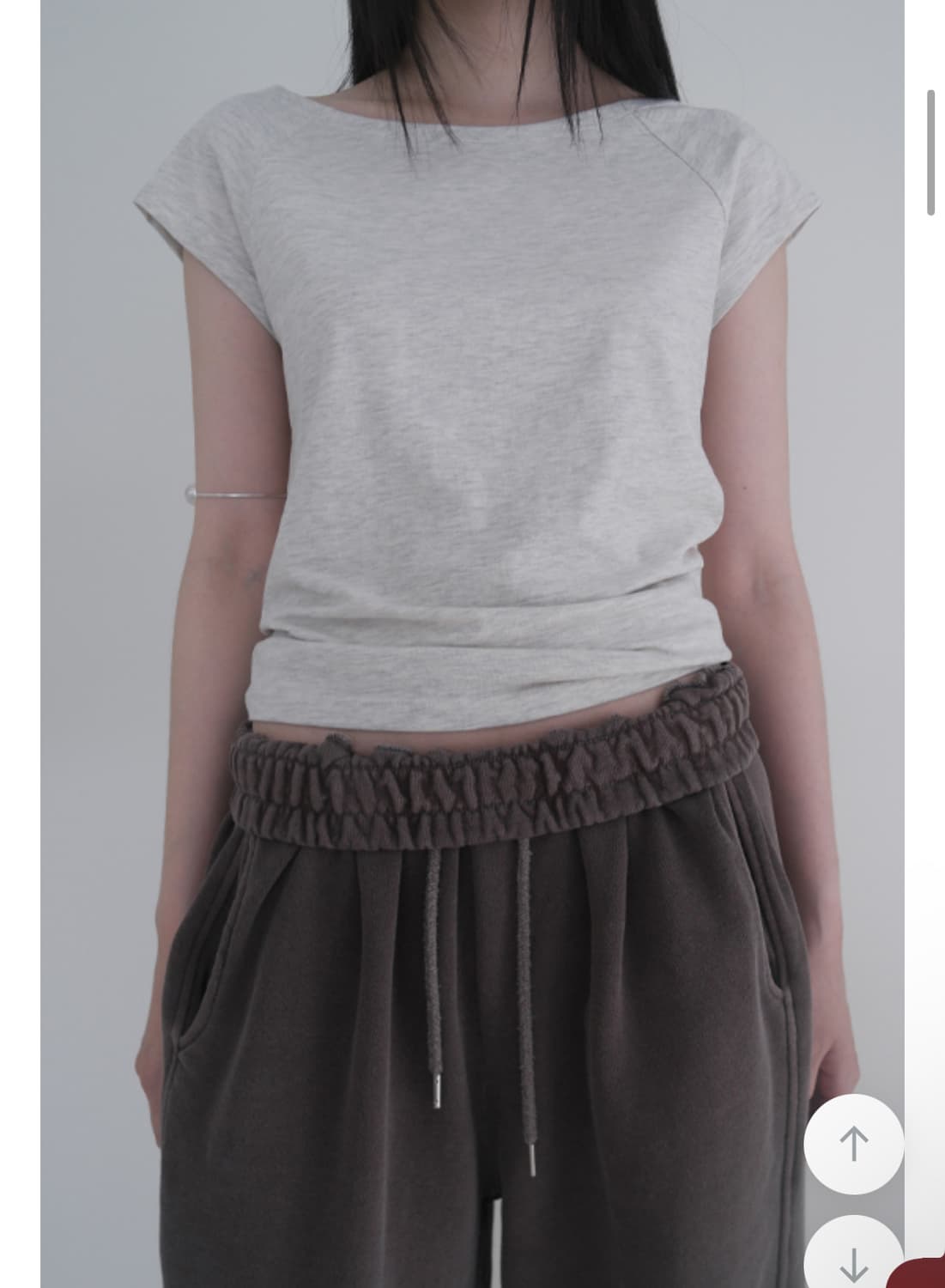 애프터먼데이 보트넥 레글런 티 새상품 (정가 25,000원) 상품이미지2