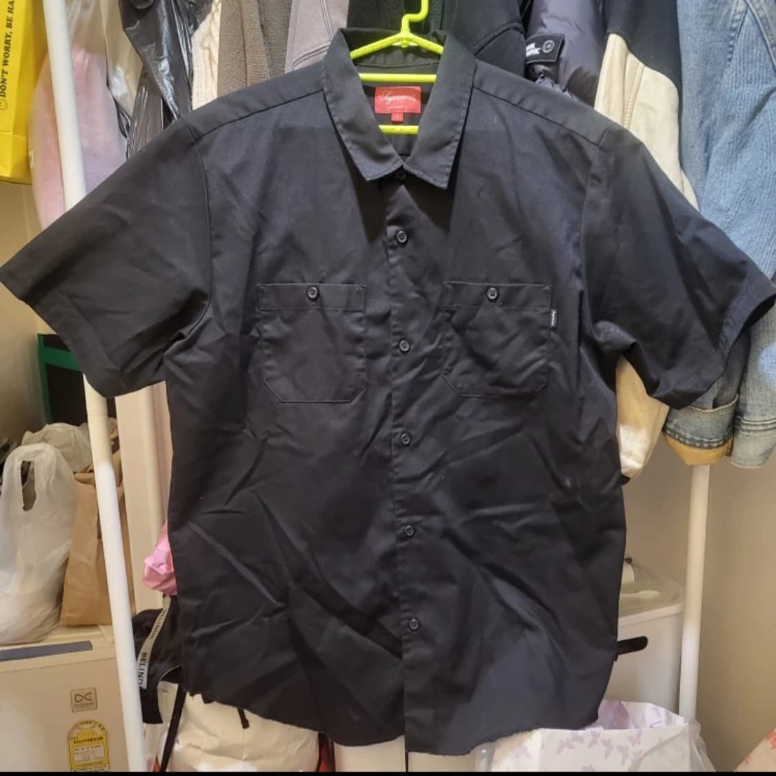 슈프림 곤즈 램 워크셔츠 블랙 L 상품이미지5
