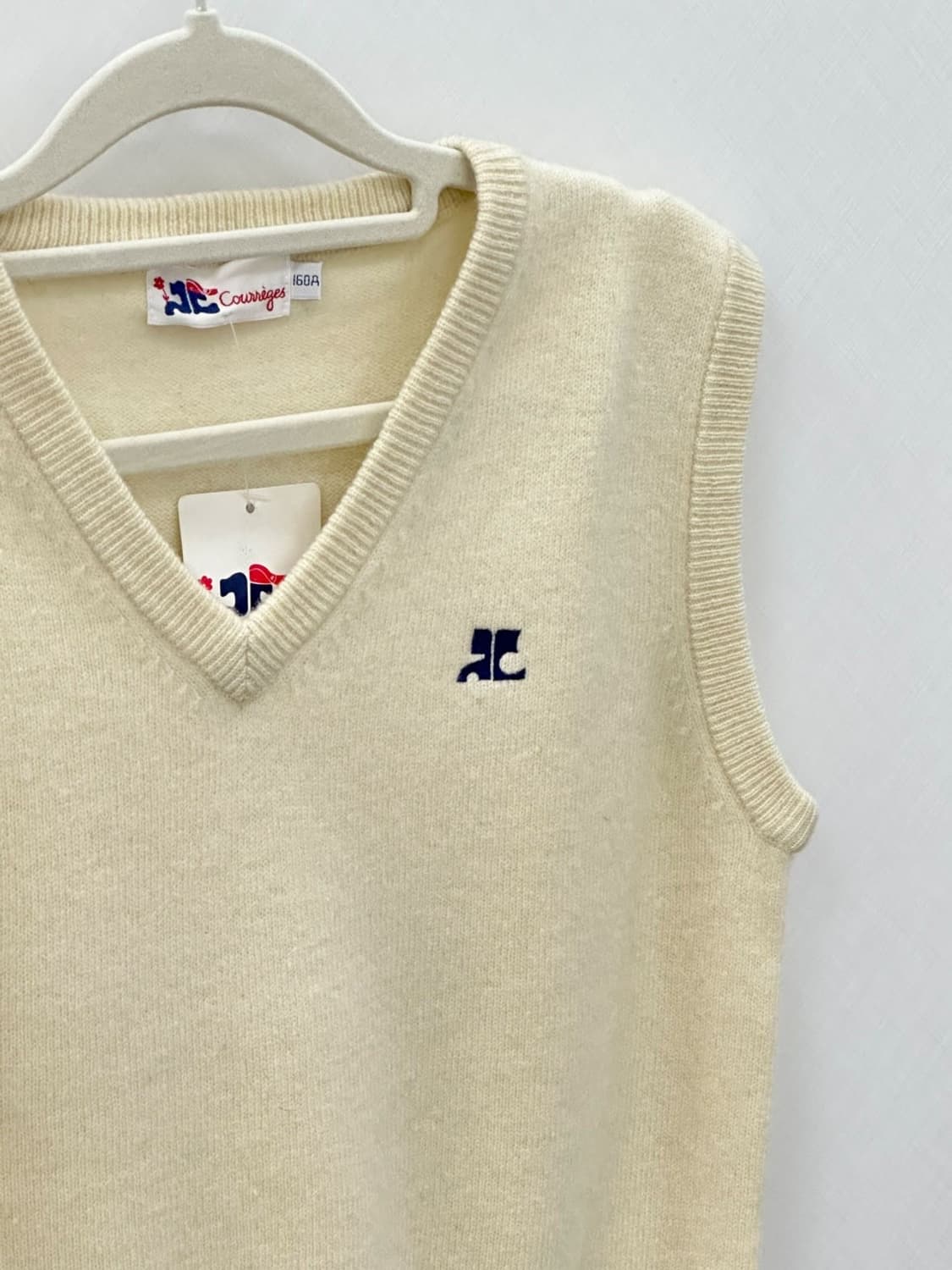 courreges / 꾸레쥬 아이보리 니트 베스트 상품이미지1