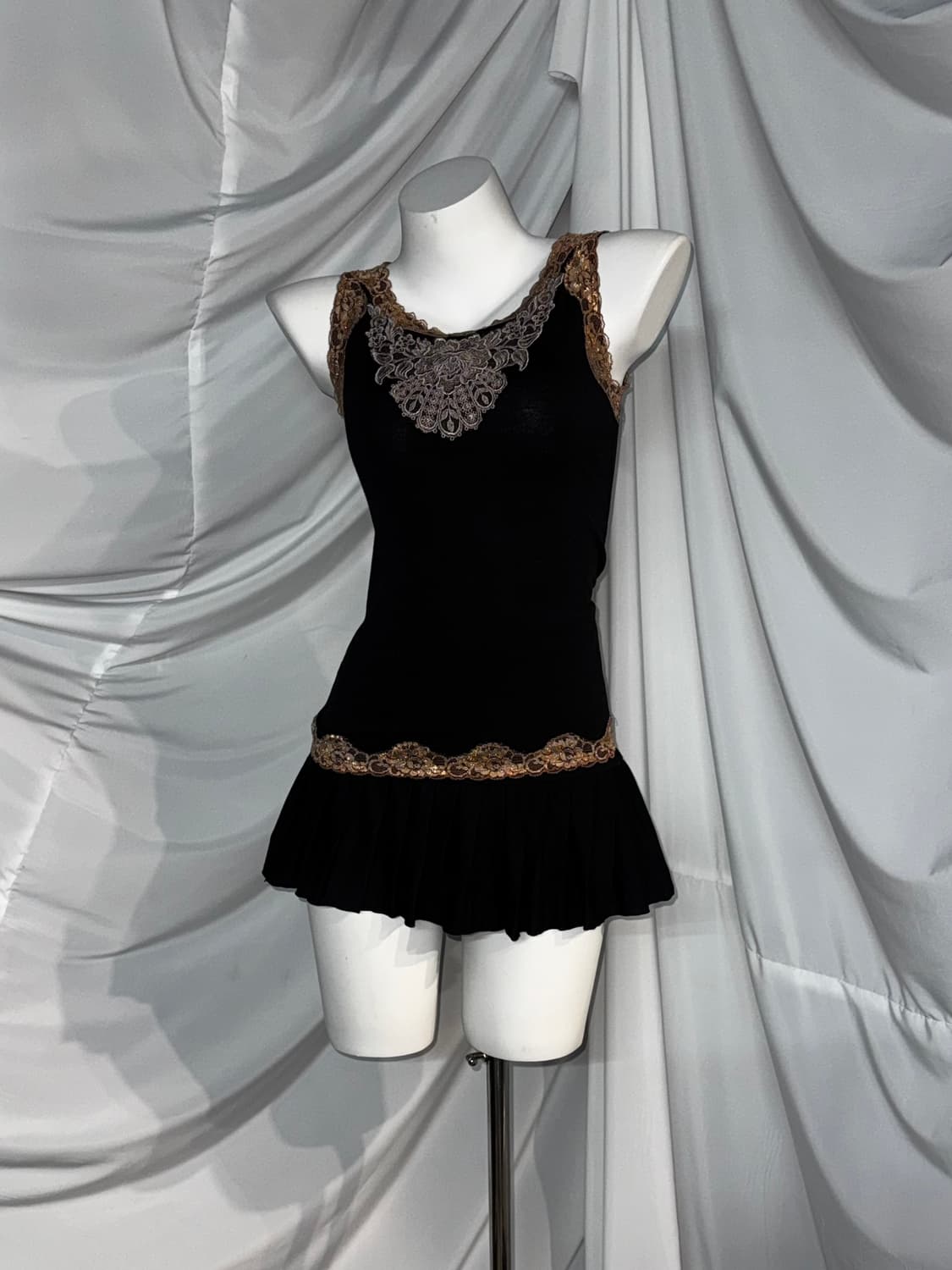 무채색 오리엔탈 고스고딕 블랙페어리 코디세트  상품이미지3