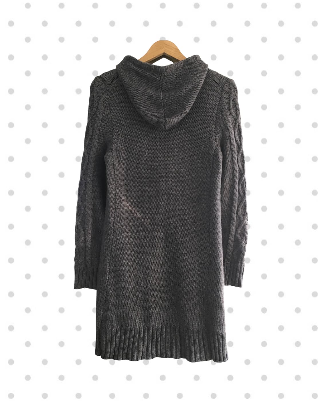 vintage toggle button cardigan gray 상품이미지6