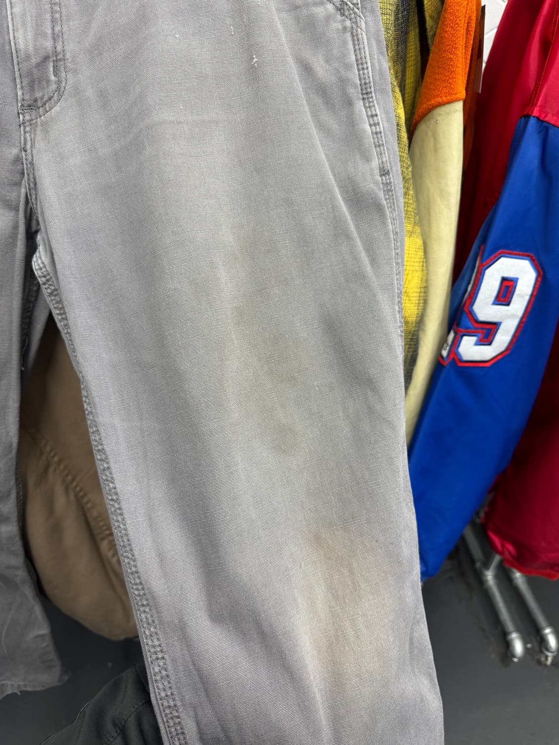 칼하트 그레이 카펜터 워크팬츠 상품이미지7