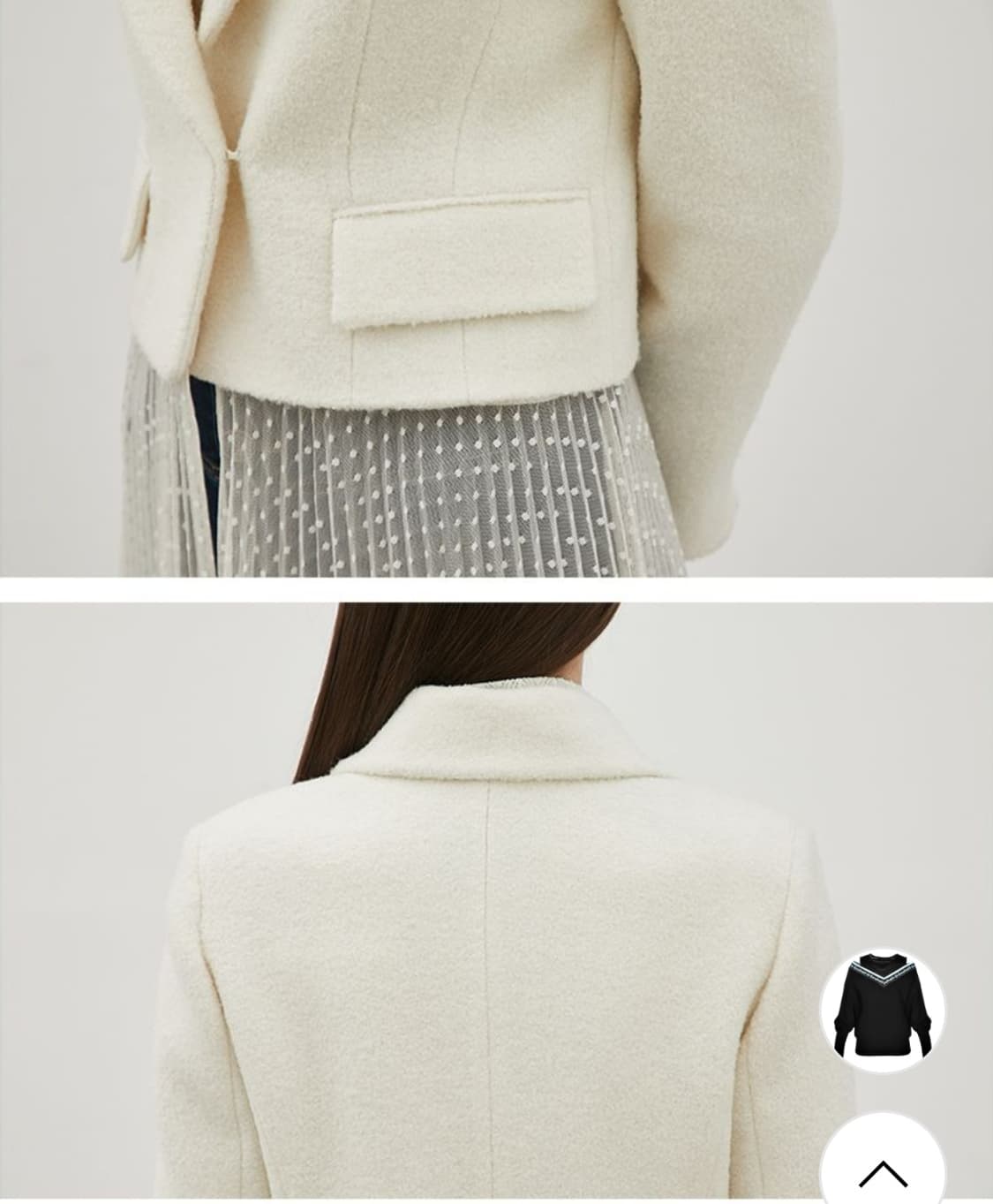 (새상품)에고이스트 부클 크롭자켓55 상품이미지9