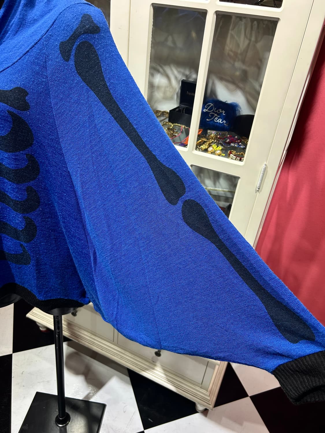 Dig Deep hooded knit 디그 딥 뼈 디자인 후드 니트 상품이미지3