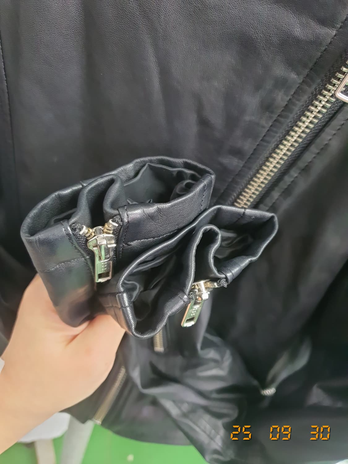띠어리 블랙 가죽 자켓 F 상품이미지5
