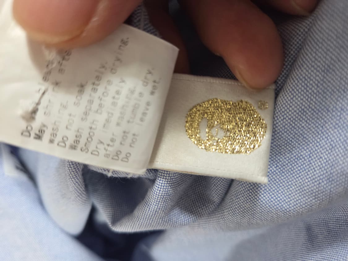 국내매장판 정품A Bathing Ape 별 패턴 반팔 셔츠 상품이미지6