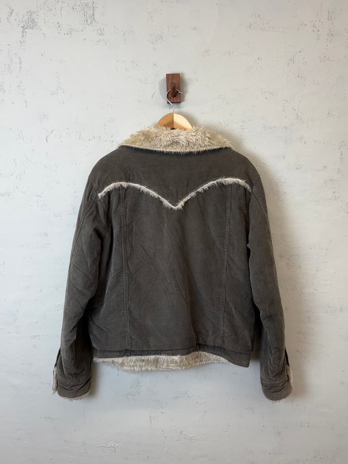 리바이스 코듀로이 쉐르파 트러커 자켓 카키 상품이미지2