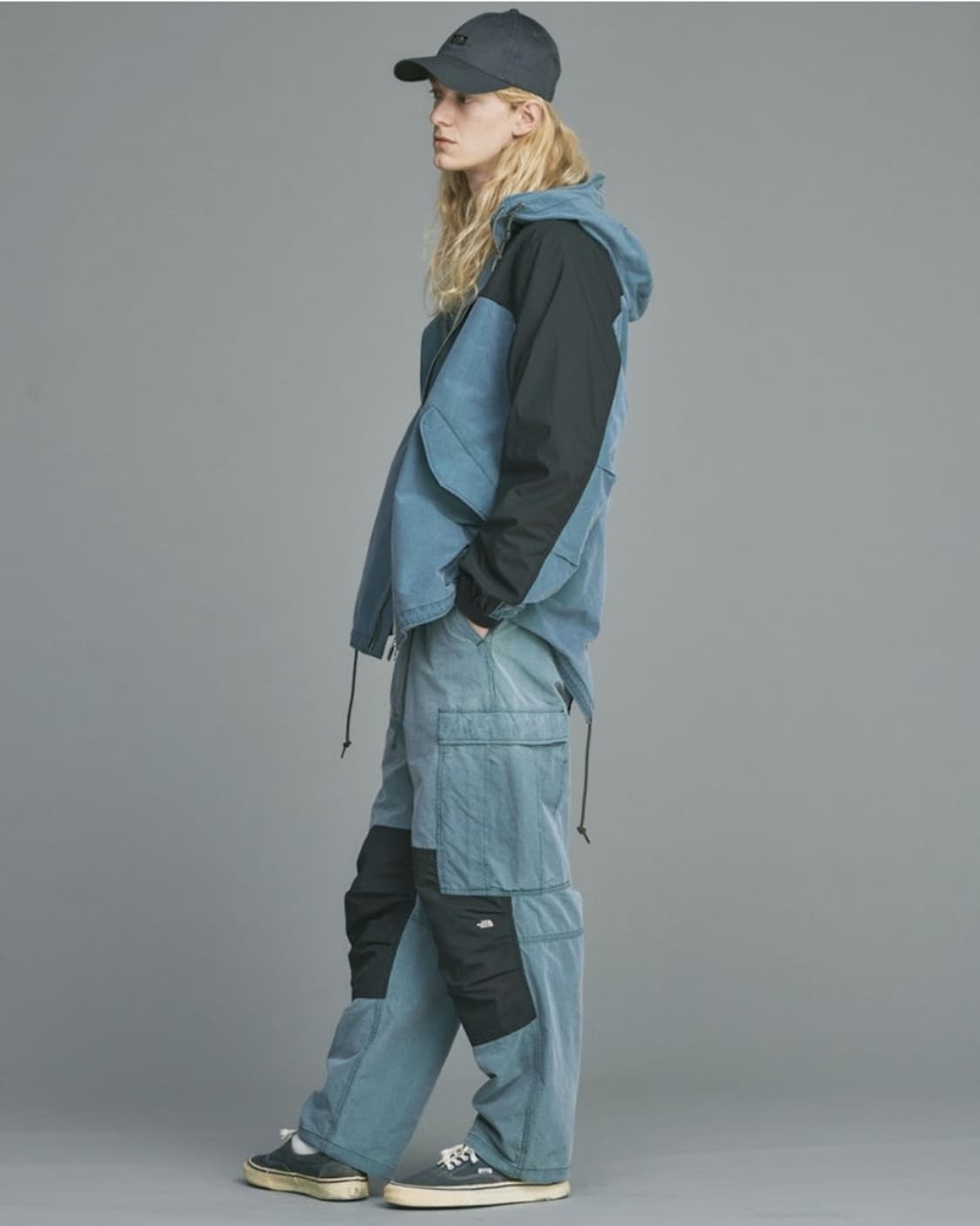 노스페이스 퍼플라벨 nanamika 라인 인디고 마운틴 윈드파카 상품이미지4