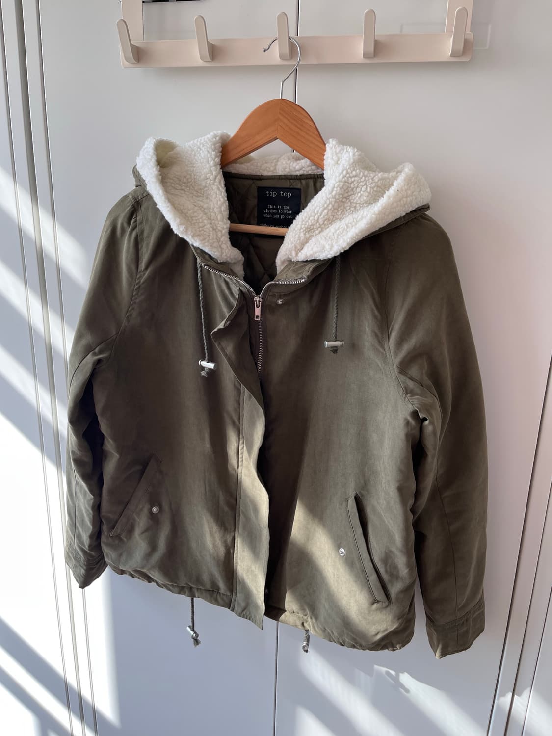 Tip top 양털 누빔 카키 야상 패딩 상품이미지8