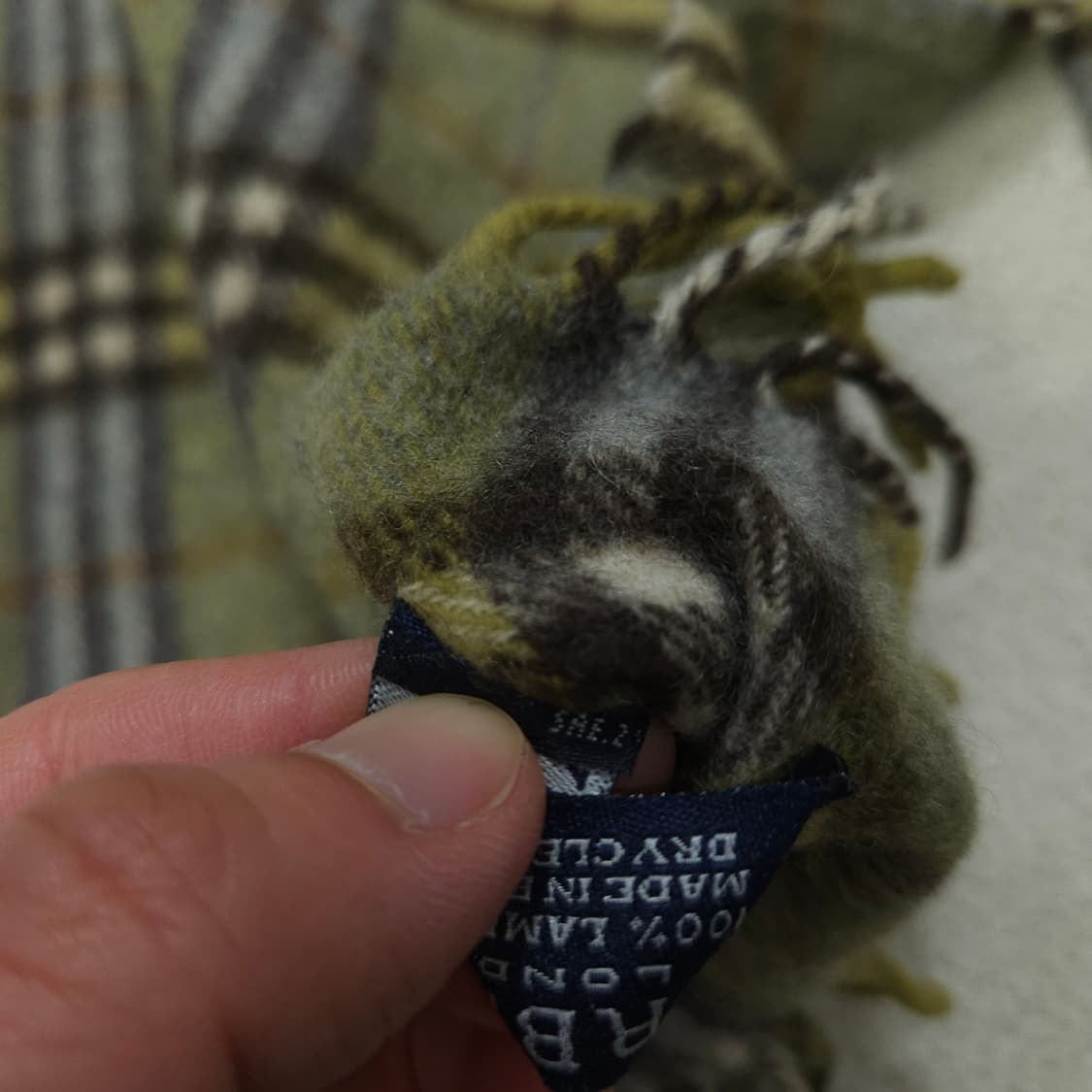 정품 버버리 램스울 머플러 상품이미지4