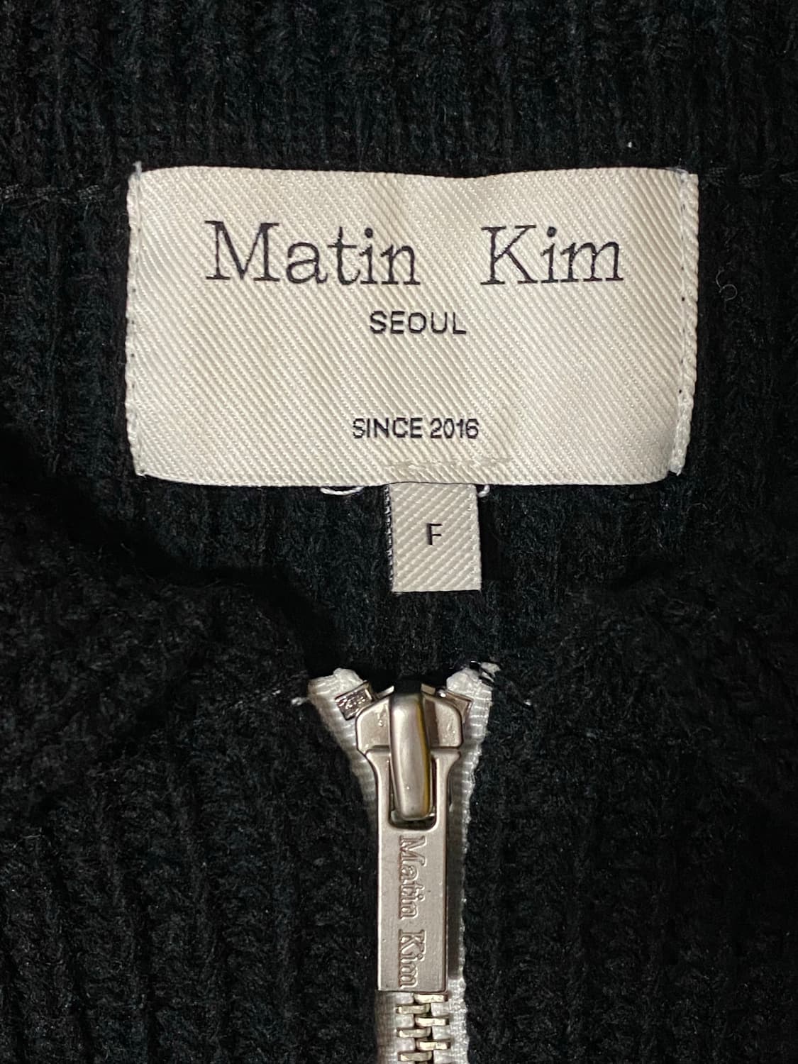 MatinKim 마뗑킴 스노우플레이크 니트집업 블랙 상품이미지3