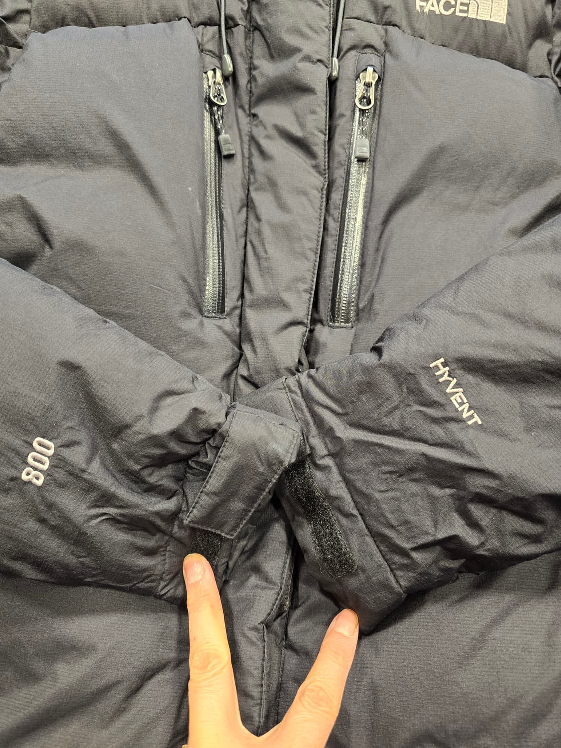 노스페이스 800 필파워 가벼운 구스다운 패딩 95 블랙 상품이미지5