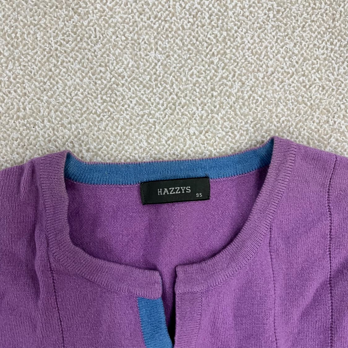 [95] 헤지스 울 오픈 카라 니트 스웻터 티셔츠 0108M1 상품이미지2