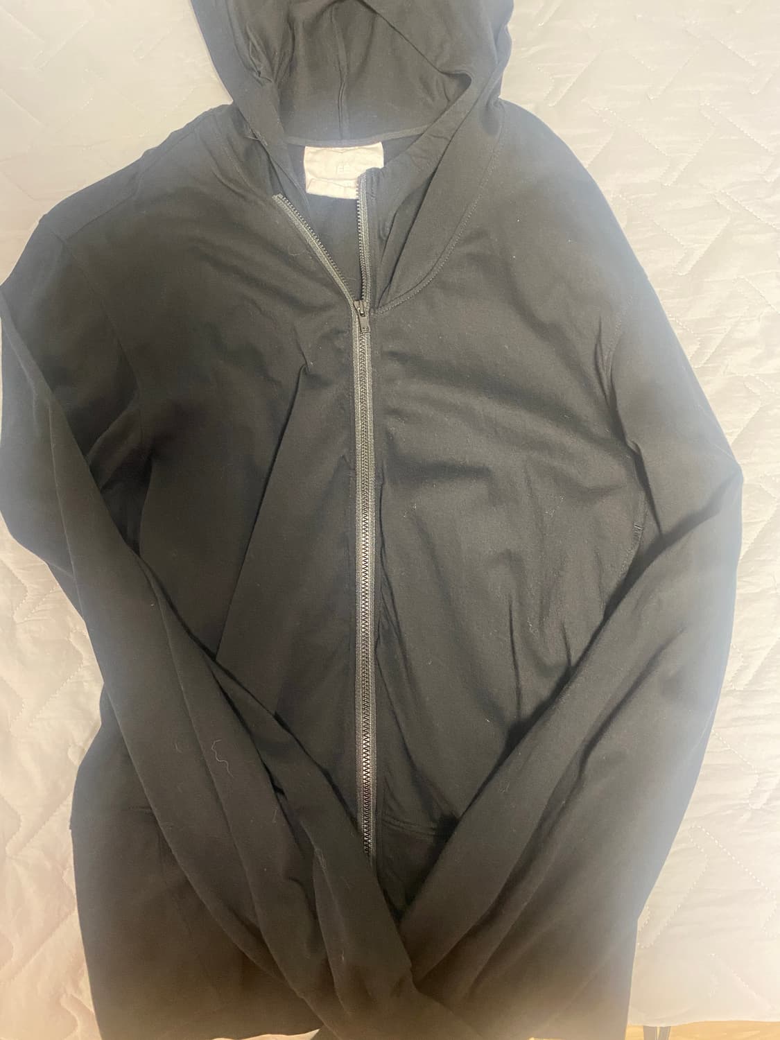 MENS CURVED HOODED COTTON ZIP JACKET (LI 상품이미지2