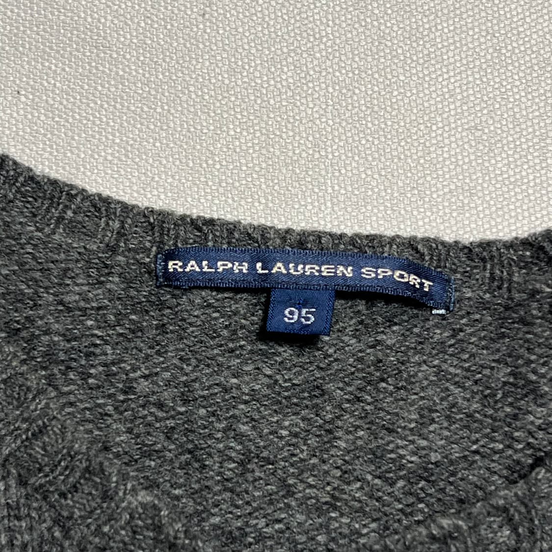 95 폴로랄프로렌 여성용 라운드넥 울 차콜 니트 상품이미지4