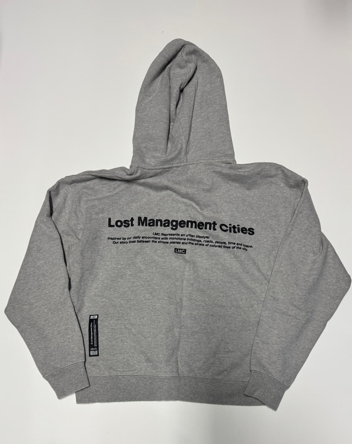 남녀공용!! LMC 엘엠씨 뒷 스펠로고 오버핏 후드집업 S 상품이미지1