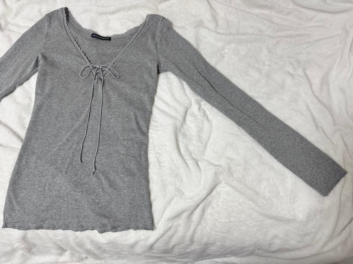 브랜디멜빌 레이스 긴팔티 상품이미지2