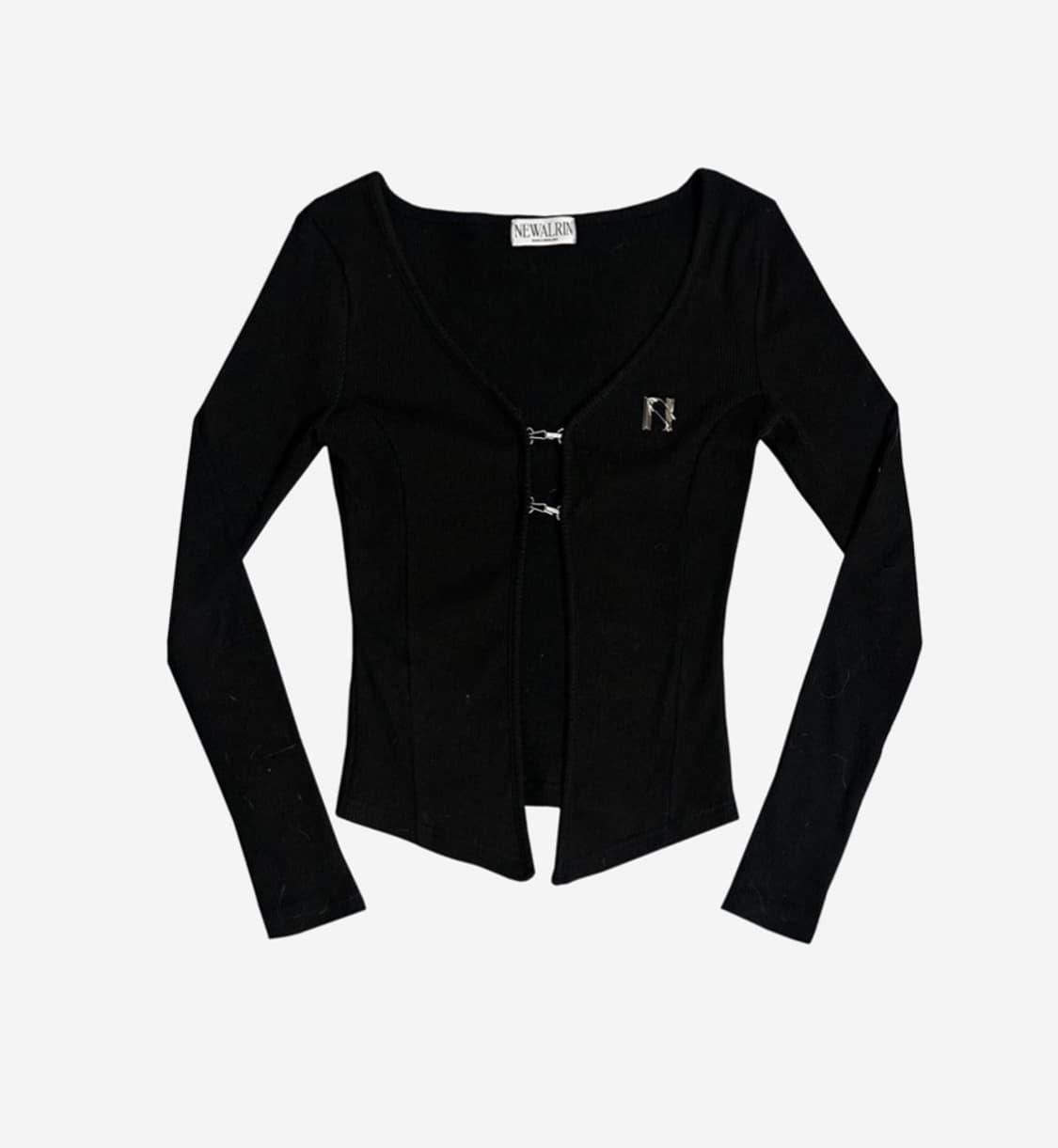 뉴얼린 NEWALRIN 후크 가디건 탑  상품이미지1