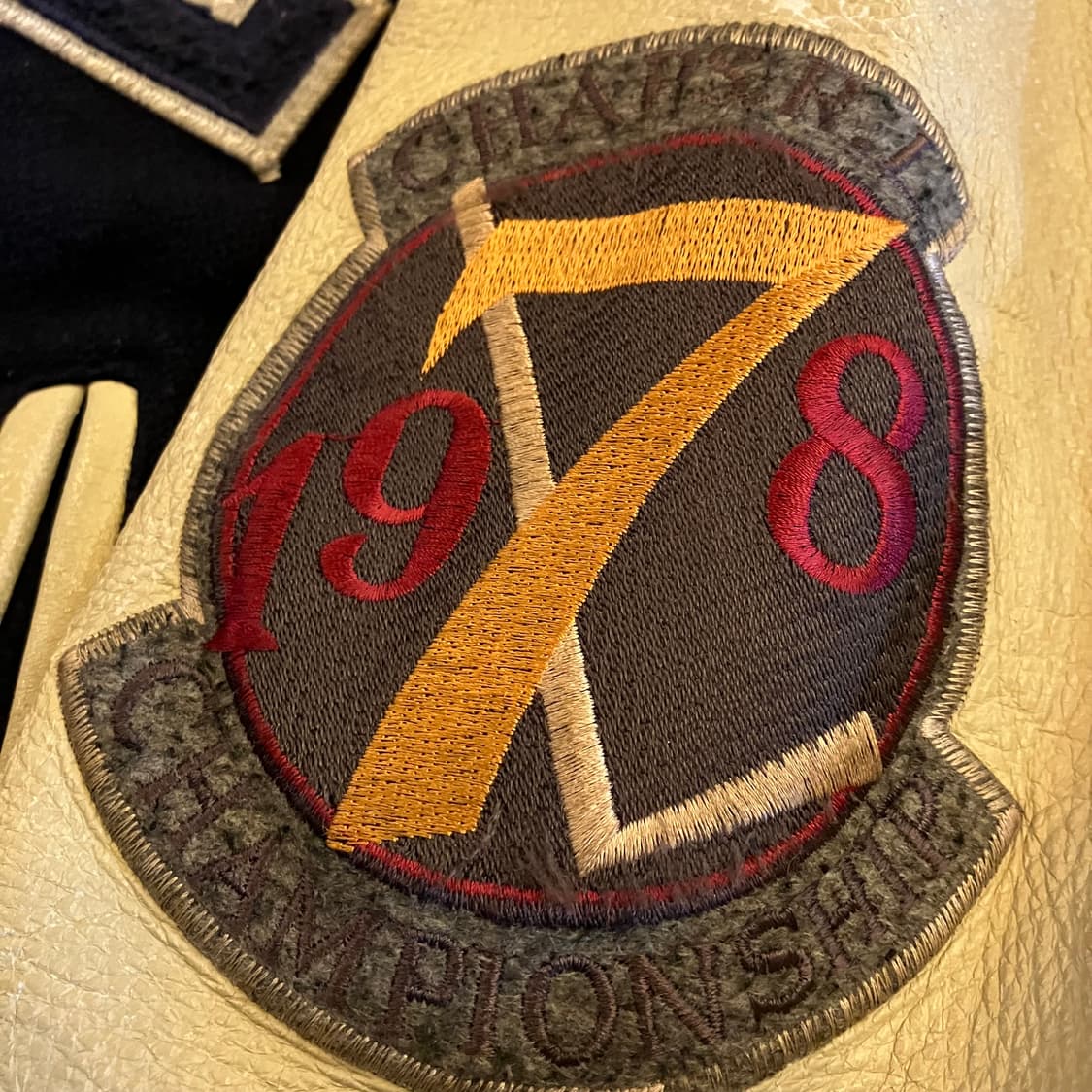 챕스 랄프로렌 1978 패치드 바시티 자켓 M 상품이미지5