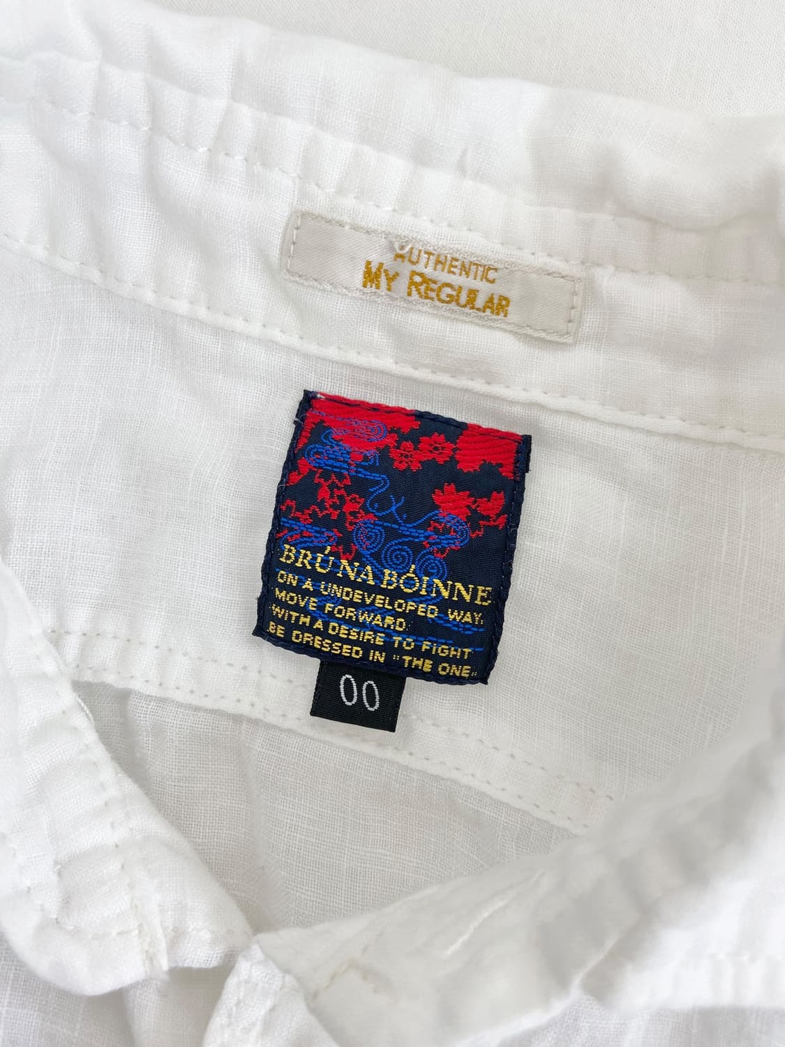 브루나보인 화이트 린넨 셔츠 상품이미지7