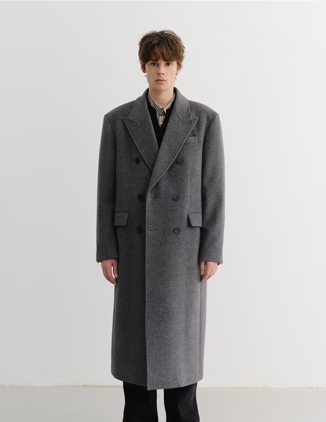 [M] 던스트 더블브레스티드 코트 상품이미지2