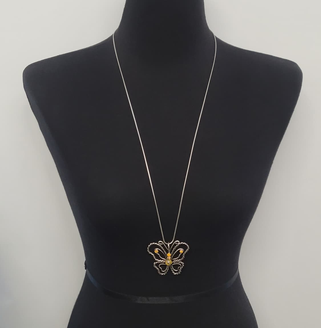 vintage butterfly necklace 상품이미지2