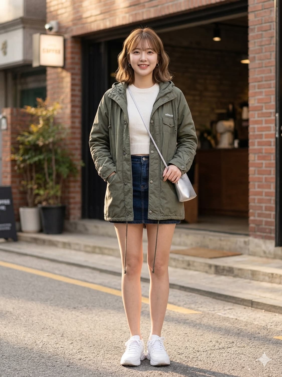 아디다스 오리지널스 패딩 피쉬테일 파카 야상 자켓 상품이미지1