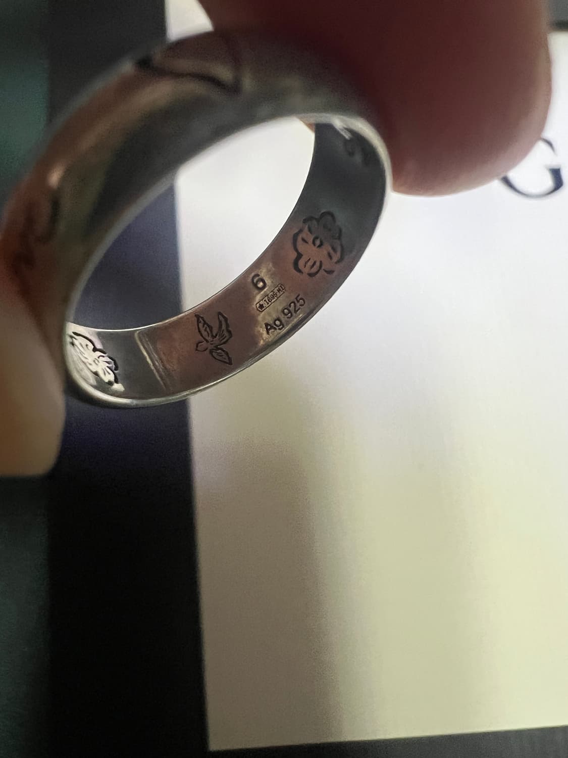 구찌 Blind for Love 반지 실버 상품이미지4