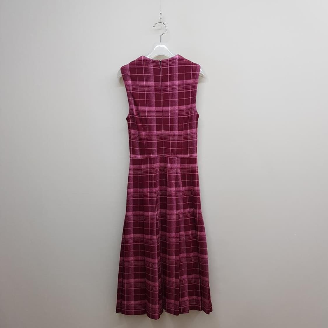 마르니 MARNI  체크 슬리브리스 플레어 원피스 38사이즈 상품이미지5