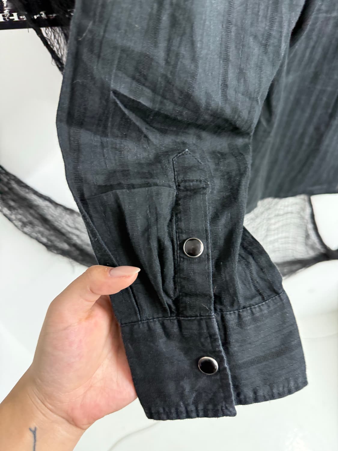 00s punk beads detail shirts 상품이미지4