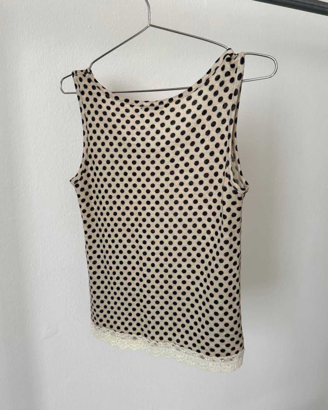 빈티지 도트 슬리브리스 상품이미지2