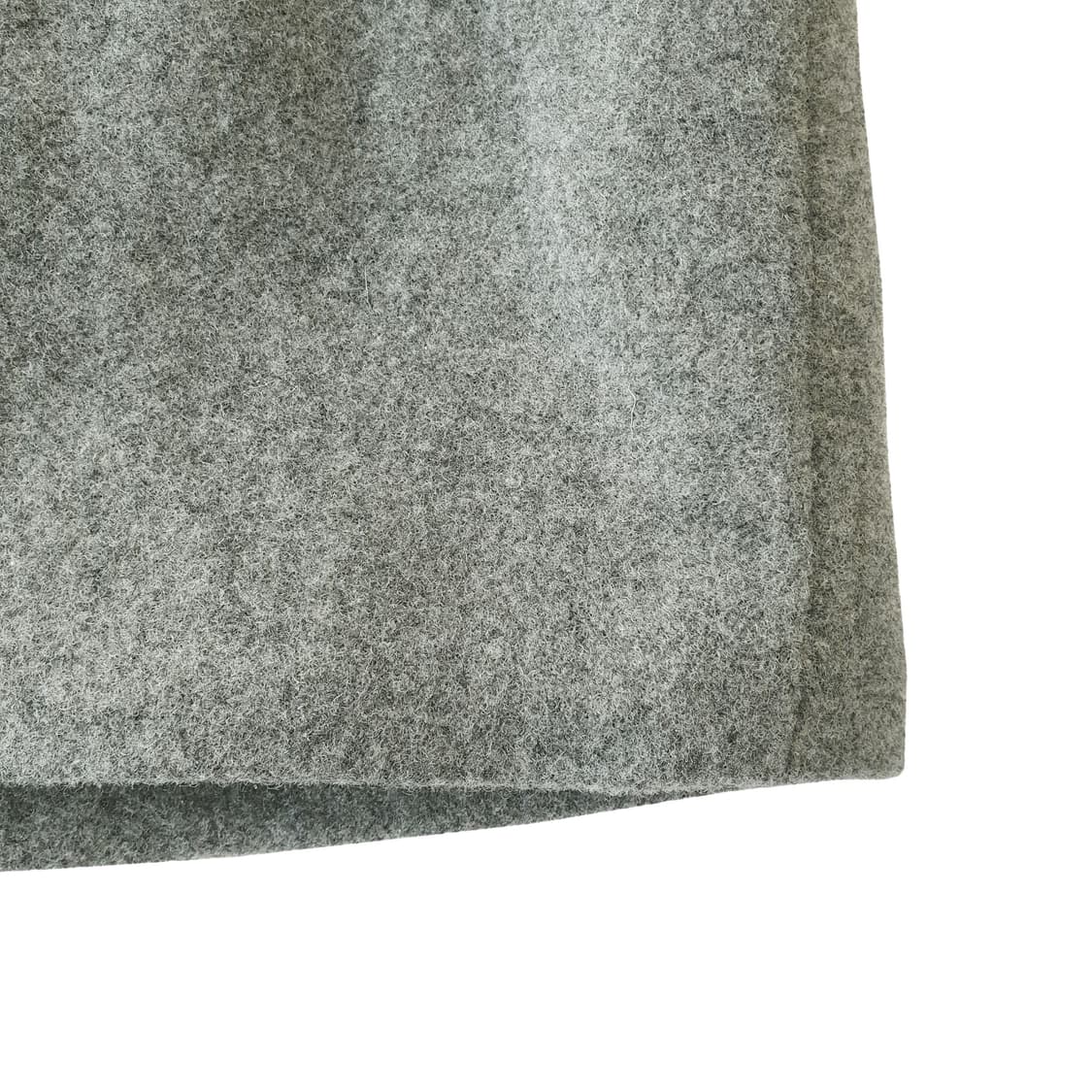 울 100 후드 롱코트 그레이 상품이미지7