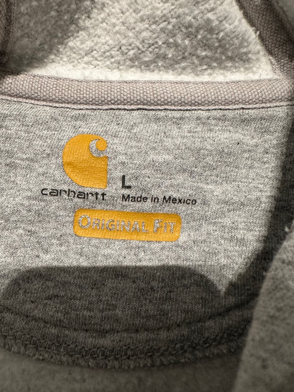 칼하트 오리지널핏 후드집업 그레이 L 상품이미지3