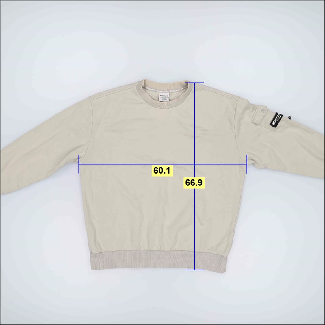 [105] 디스커버리 스몰로고 맨투맨 티셔츠 0116H1 상품이미지7