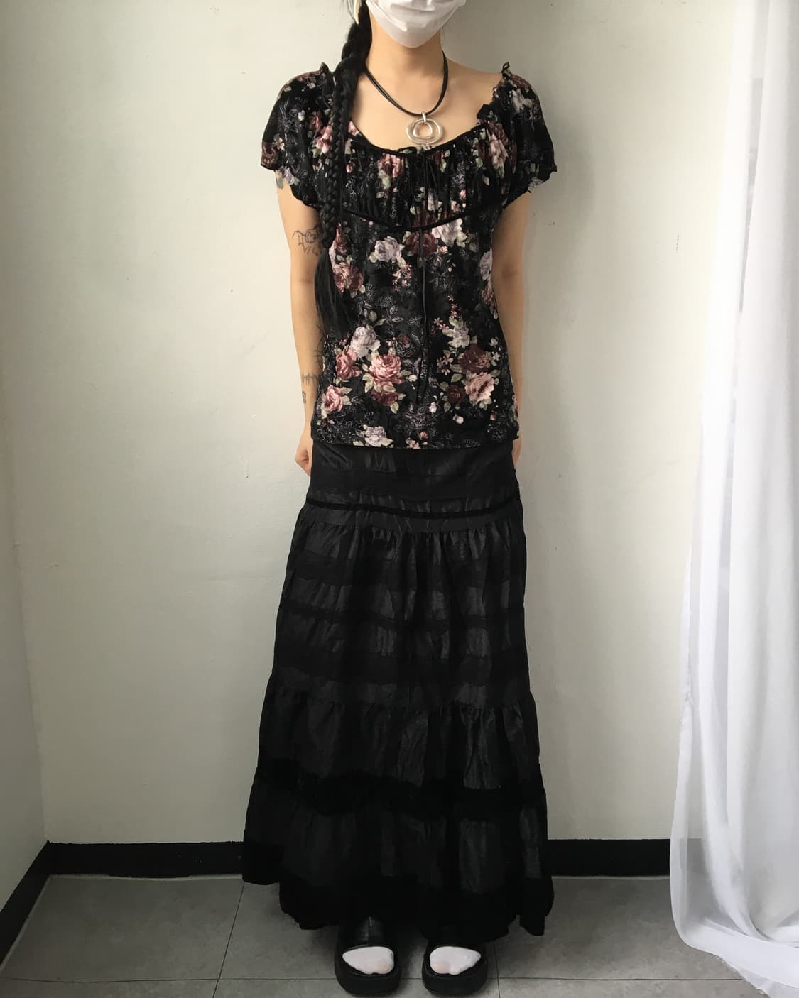Lace layer long skirt 상품이미지4