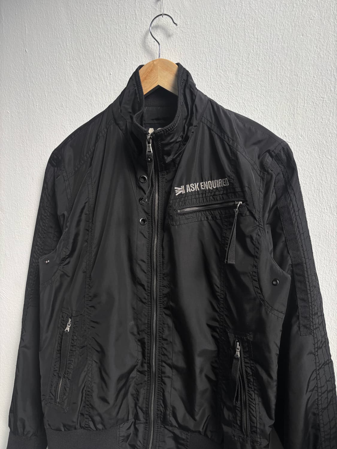 ASK Black Zip-Up Jacket 상품이미지5