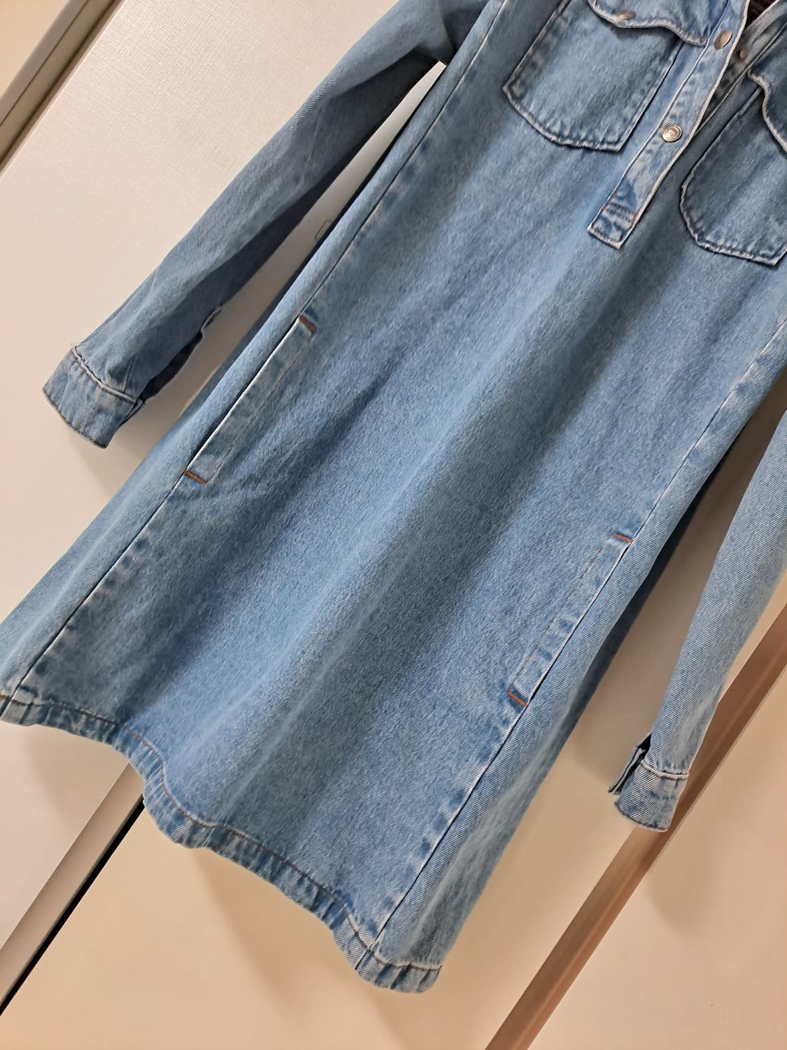 A.P.C 아페쎄  - 건플랩포켓 칼라 데님 원피스  55반 - 66반 상품이미지5