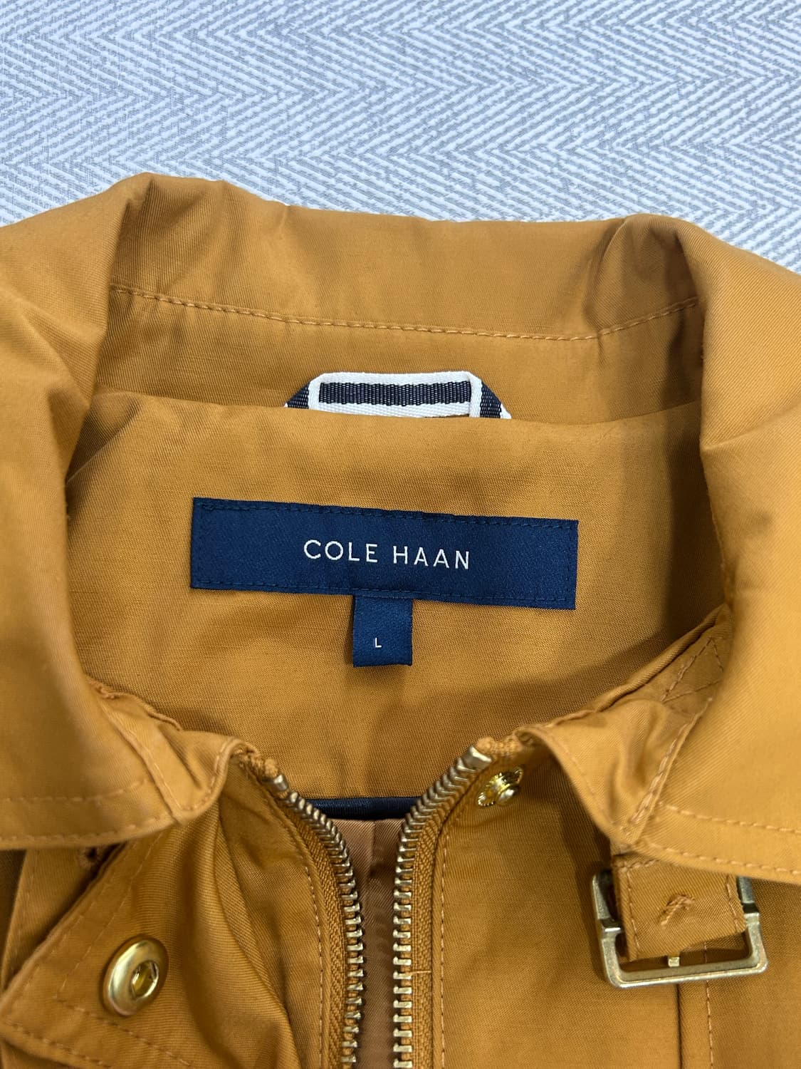 콜한 벨티드 후드 트렌치코트 여성 66 머스타드 상품이미지7