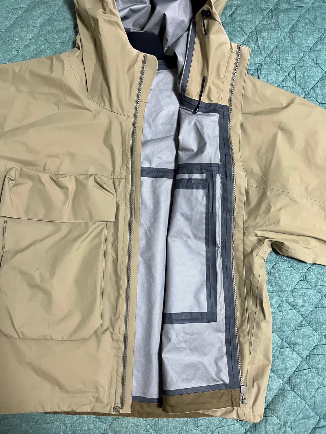 언유즈드 빅퍼켓 윈드브레이커 베이지 3size 상품이미지7