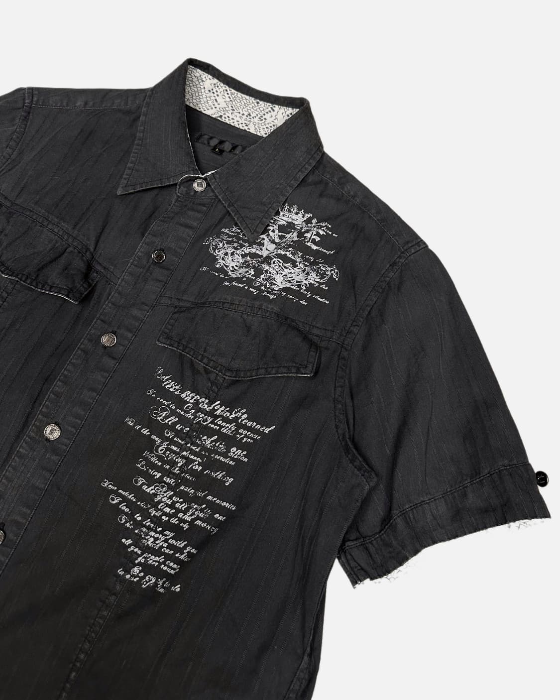 SPINASH grunge punk grey shirt 상품이미지2