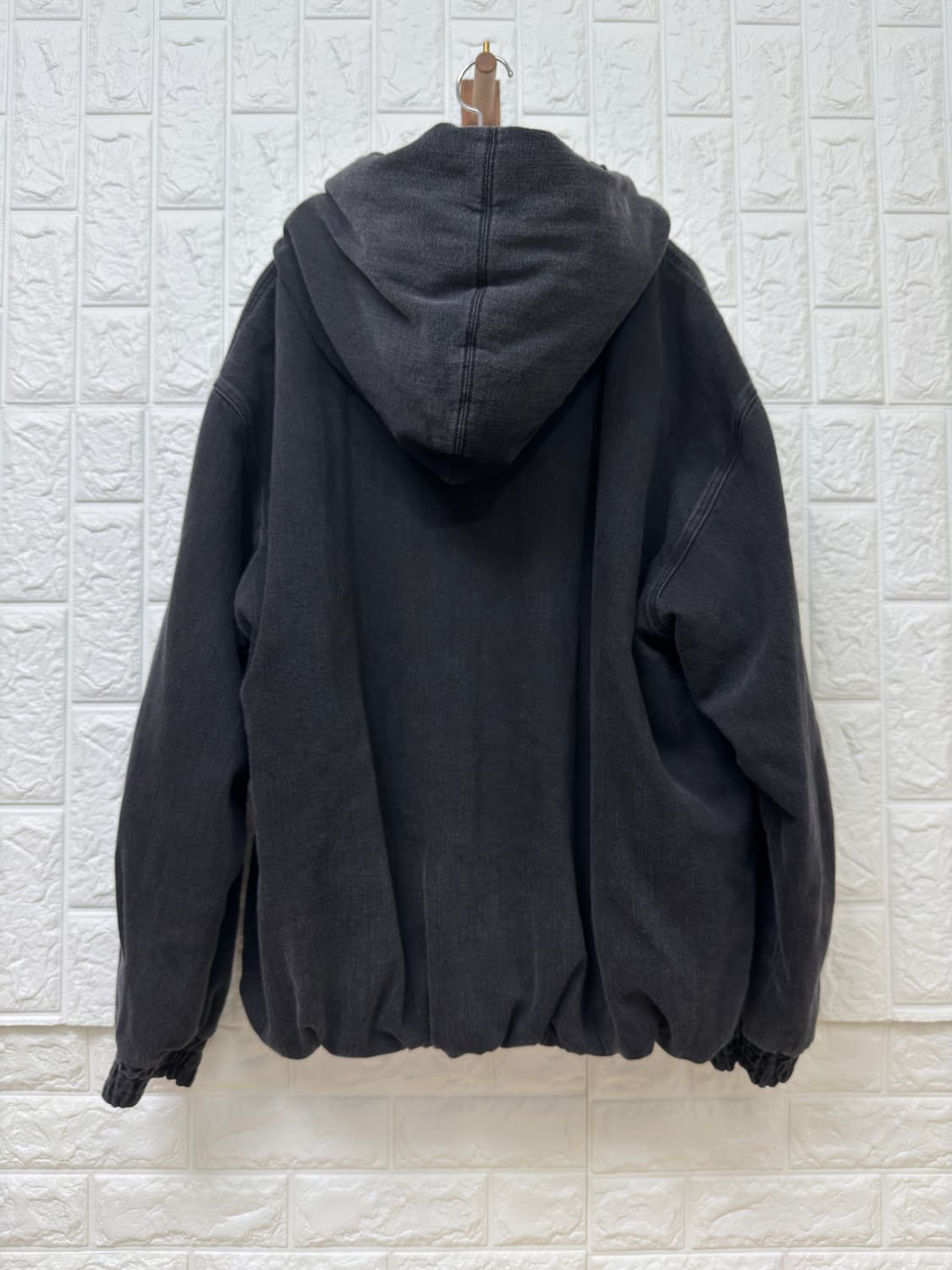(25FW 새상품급)우영미 블랙 데님 후드 자켓(48) 상품이미지2