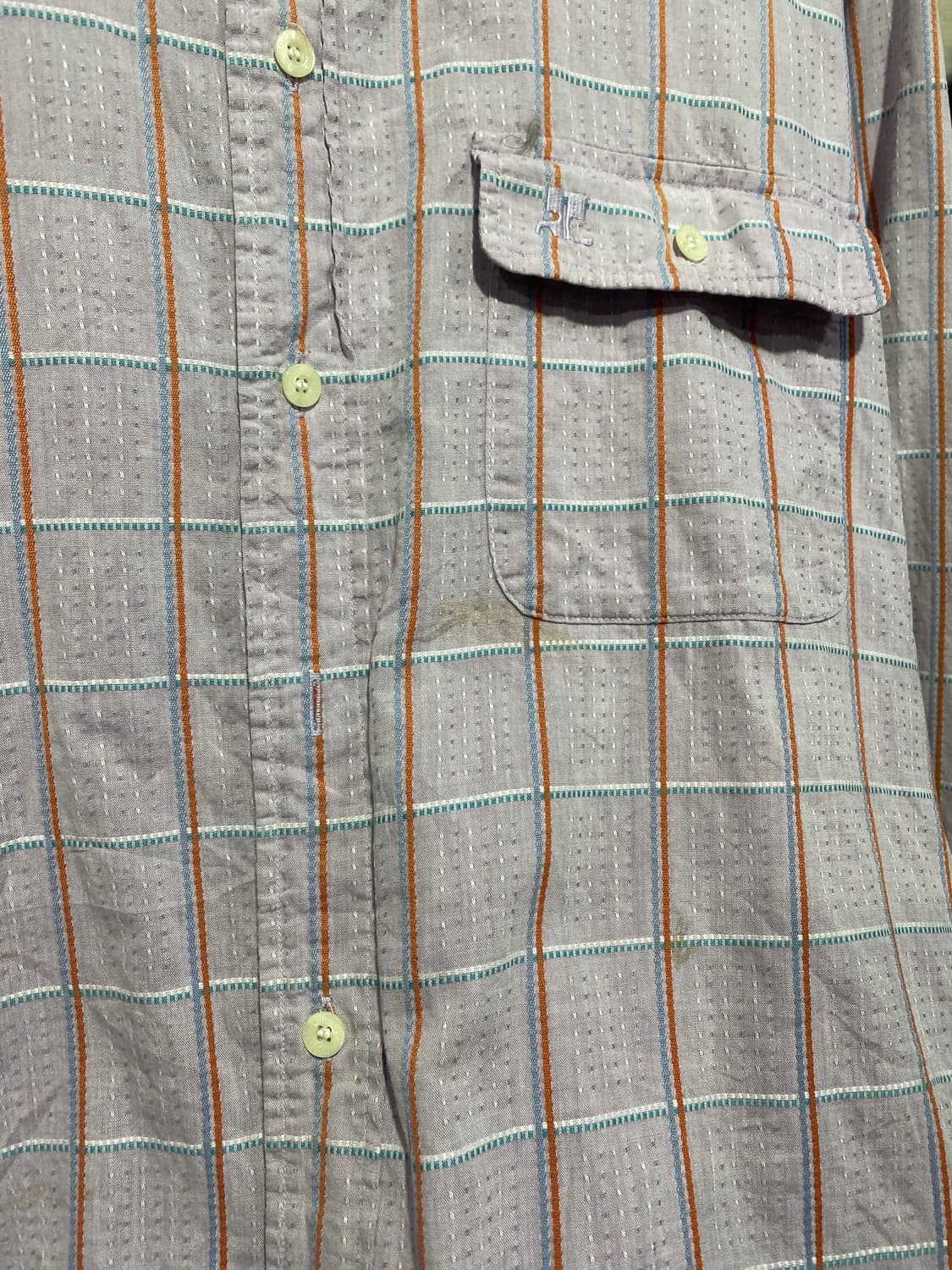 Courrege homme 체크 셔츠 상품이미지6